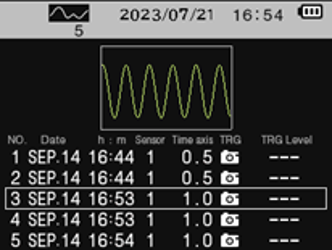 圖表列表畫面(例)